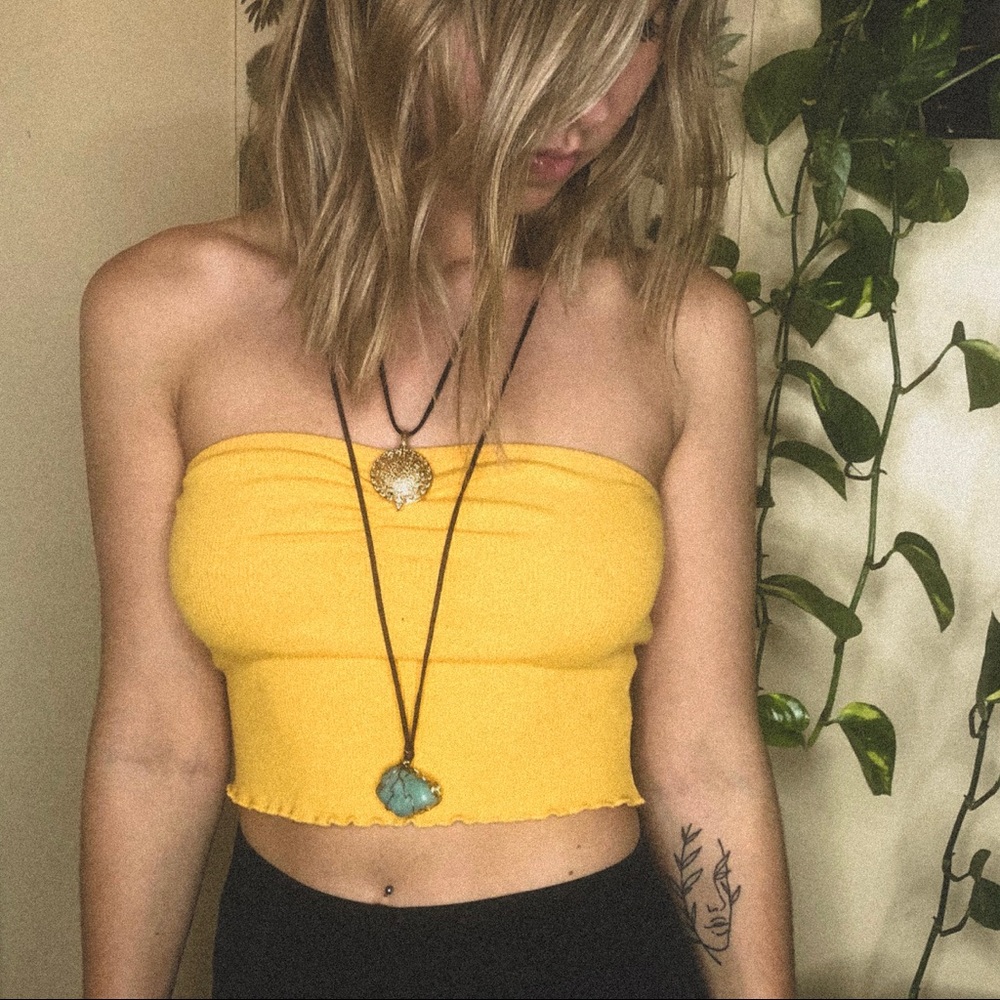 ribbed tube top